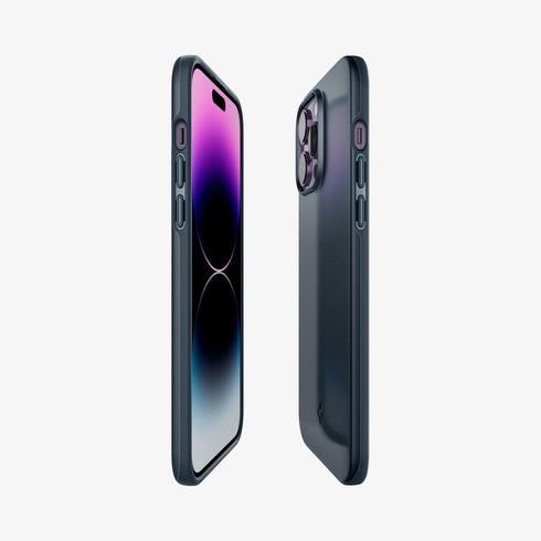 ACS04766 - iPhone 14 Pro Max Case Thin Fit in black showing the back